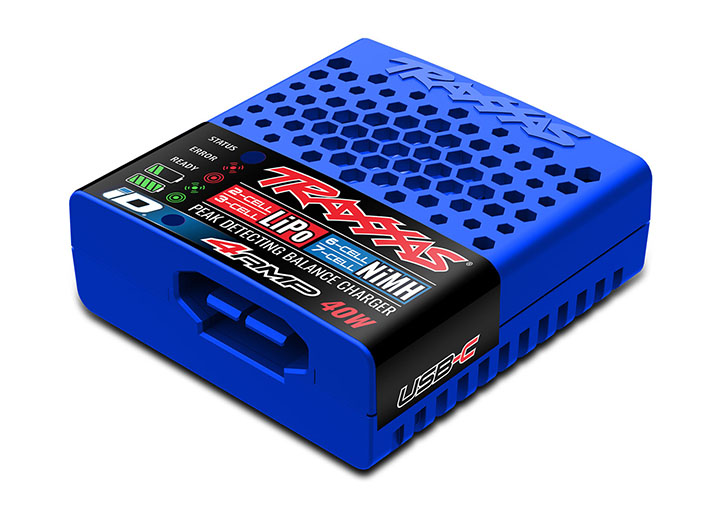 [ܼ] CB2985 [Traxxas] CB2985 4-Amp USB-C Multi-Chemistry Charger with Traxxas iD Technology