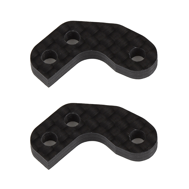[���ܼ�] AA92466 [TEAM ASSOCIATED] AA92466 RC10B7 FT Caster Block Link Mount Set, 1mm, carbon fiber