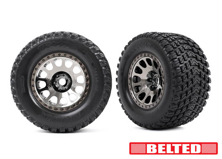 [ܼ] AX7862X [Traxxas] AX7862X Tires & wheels, assembled, glued