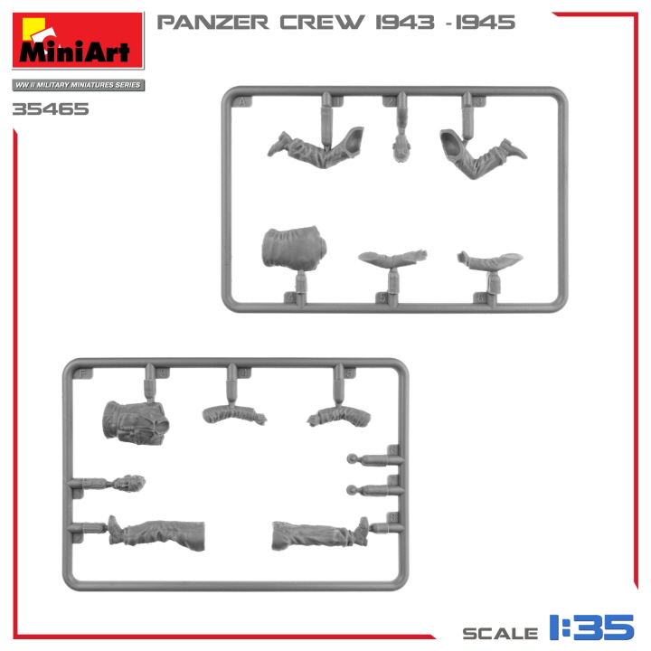 [ܼ] BE35465 [Miniart] BE35465 1/35 Panzer Crew 1943-1945