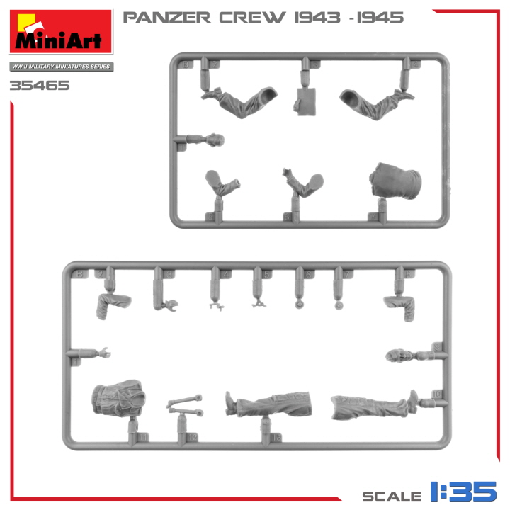 [ܼ] BE35465 [Miniart] BE35465 1/35 Panzer Crew 1943-1945