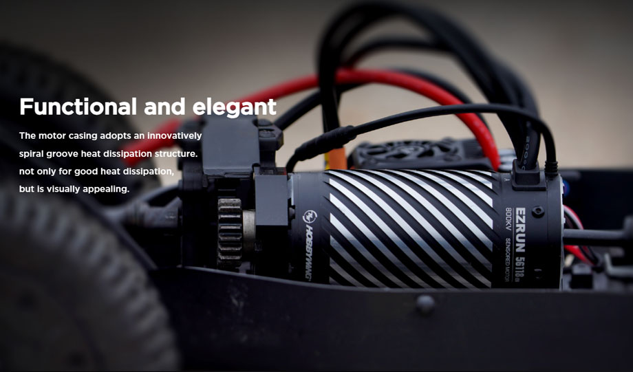 [ܼ] 30104200 30402902 [HOBBYWING] [,ӱ ǰ] EZRUN MAX5 HV G2 (12  /250A) Sensorless ECS EzRun 56118SD G2-650KV(1/5  )