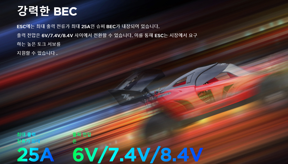 [ܼ] 30104200 30402903 [HOBBYWING] [,ӱ ǰ] EZRUN MAX5 HV G2 (12  /250A) Sensorless ECS EzRun 56118SD G2-1100KV (1/5  )