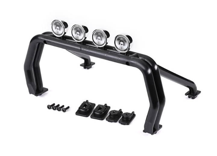 [���ܼ�] AX9262R [Traxxas] AX9262R Roll bar (black)/ mounts (front (2), rear (left & right))