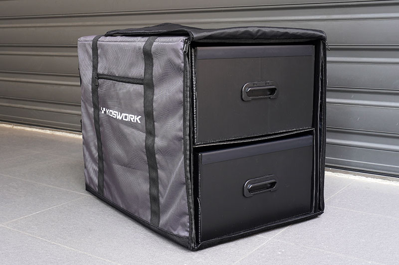 [���ܼ�] KOS32291 [KOSWORK] 1/8 Two Large Drawer Side Buggy/Onroad Car Carrying Bag