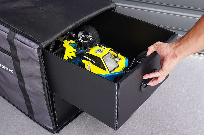 [���ܼ�] KOS32291 [KOSWORK] 1/8 Two Large Drawer Side Buggy/Onroad Car Carrying Bag