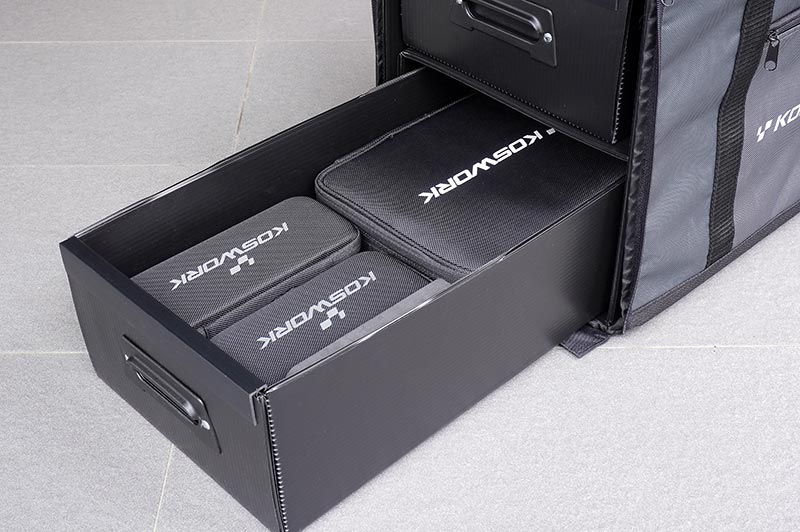 [ܼ] KOS32287 [KOSWORK] 1/10 Two Large Drawer Side Touring Car Carrying Bag