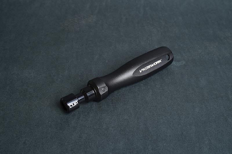 [���ܼ�] KOS13251-CUP [KOSWORK] Hard Coated Aluminum Ballcup Wrench (1/10) (Alum Tri Handle)