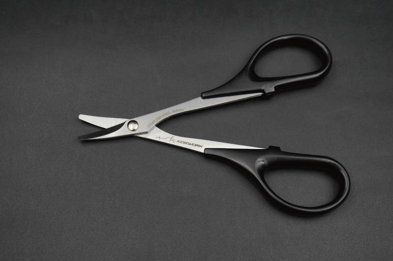 [���ܼ�] KOS13221 [KOSWORK] Lexan Body Curved Scissors