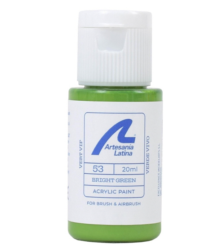 [ܼ] BA27753 [Artesania-Latina] BA27753 Water-Based Paint: Bright Green (20 ml)