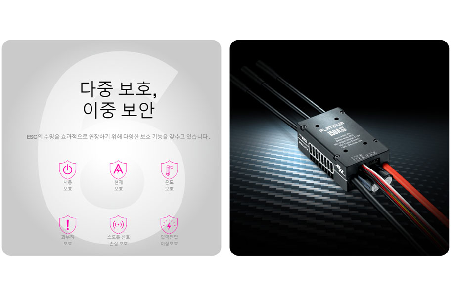 [ܼ] 30203501 [HOBBYWING] [α] Platinum 150A V5.1 (520-580 Class Heli) 귯 ӱ