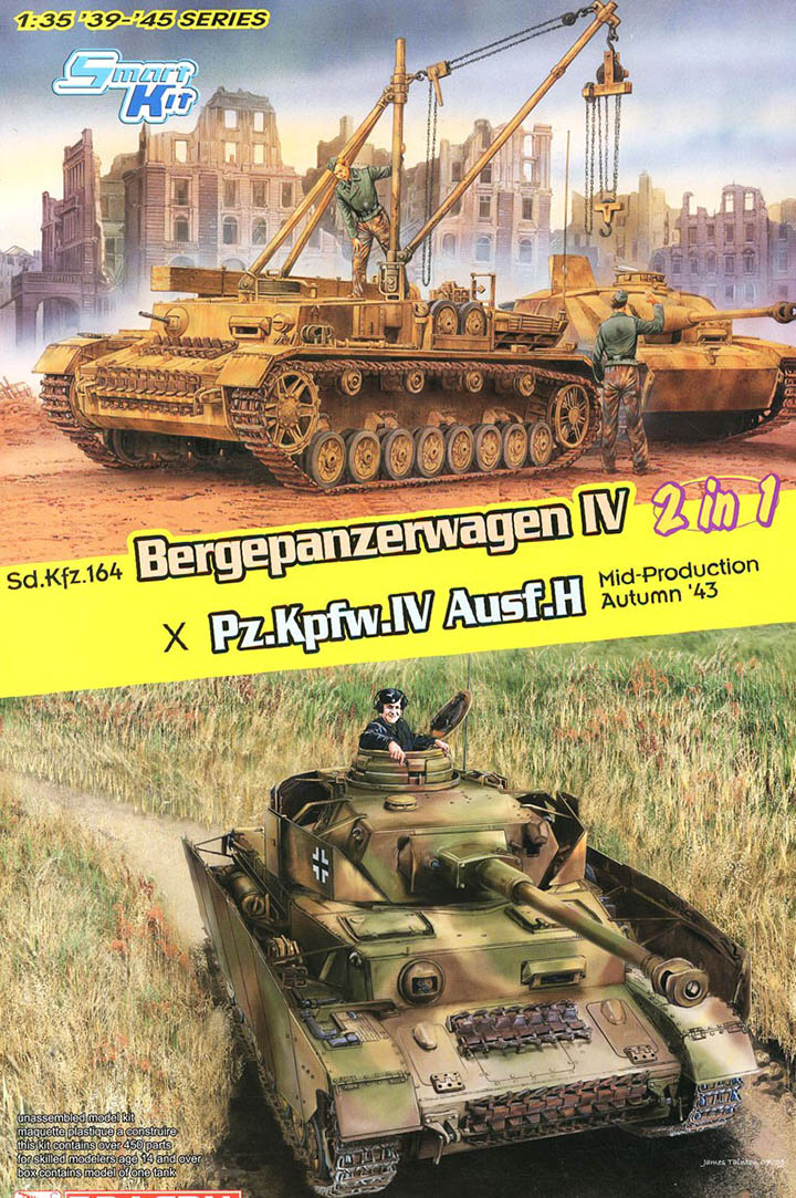 [���ܼ�] BD6951 [Dragon] BD6951 1/35 Sd.Kfz.164 Bergepantherwagen IV 2 in 1 Pz.Kpfw.IV Ausf.H Mid-Production Autumn 43
