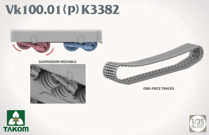 [���ܼ�] BT2187 [Takom] BT2187 1/35 Vk.100.01(p) k3382