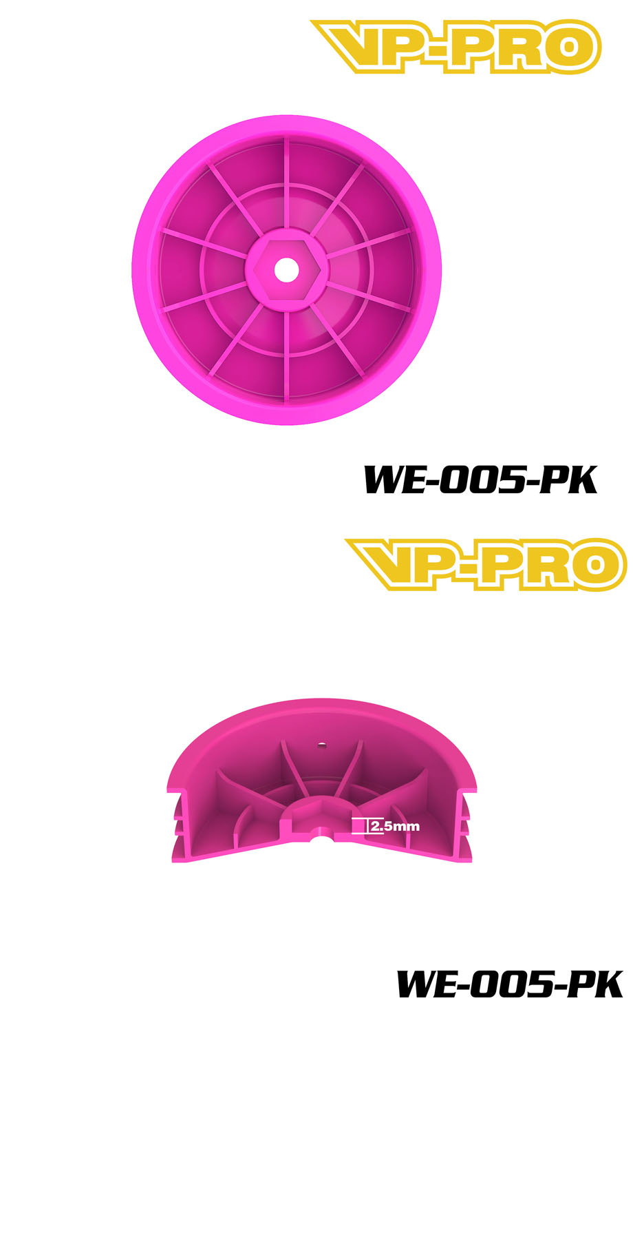 [ܼ] WE-005-PK [VP PRO RACING] WE-005-PK 1/10 ī Ÿ̾ Ʈ (ũ) Ѻ 4 