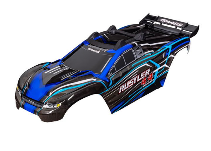[���ܼ�] AX6740-BLUE [Traxxas] AX6740-BLUE Body, Rustler�� 4X4, blue