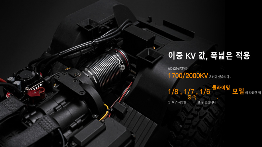 [ܼ] 30113201 30401400 [HOBBYWING] ƮϷ,Ŭ ӱ  ǰ XERUN AXE PLUS R3 Brushless ESC XeRun AXE 4274 R3 2000KV 