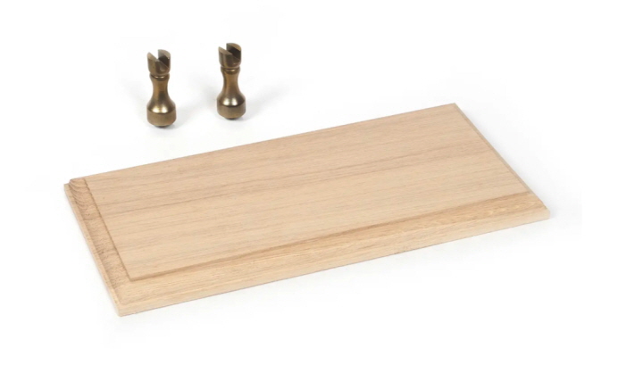 [ܼ] BO19164 [OCCRE] BO19164 Oak stand metallic supports 250 x 120 x 15mm -  