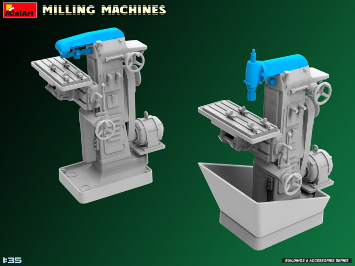 [ܼ] BE35663 [Miniart] BE35663 1/35 Milling Machines