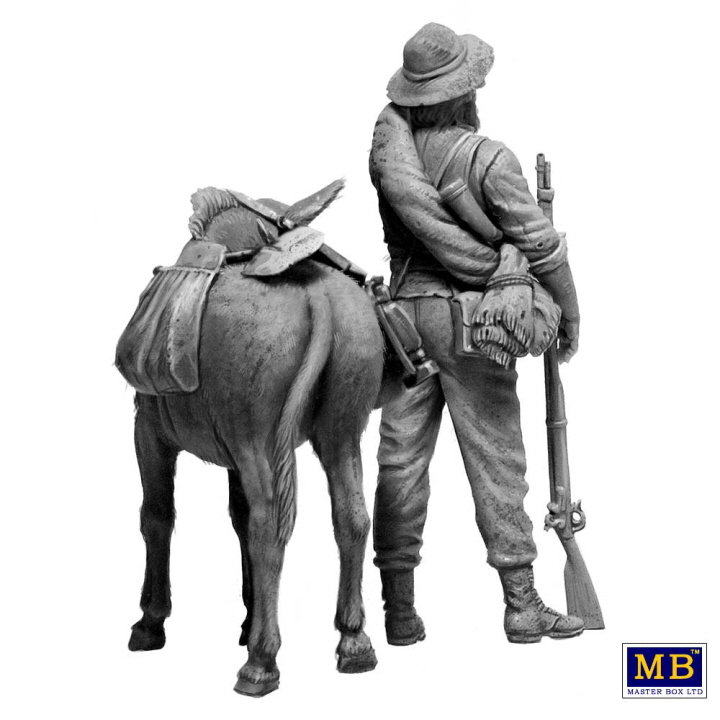 [ܼ] CM35233 [MasterBox] CM35233 1/35 The Wild West Gold Fever Series Kit No 1.Gold-digger