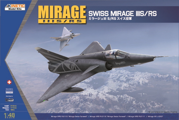 [���ܼ�] CNK48058 [Kinetic] CNK48058 1/48 Mirage III S/RS Swiss Armed Forces
