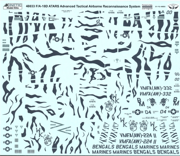 [���ܼ�] CNK48033 [Kinetic] CNK48033 1/48 F/A-18D Hornet ATATS