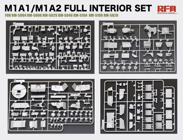 [ܼ] CRM5121 [RFM] CRM5121 1/35 M1A1/M1A2 Abrams Tank Full Interior Set