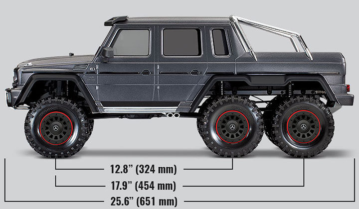 [���ܼ�] CB88296-4 Black [Traxxas] CB88296-4 Black TRX-6 Mercedes-Benz G 63 AMG 6x6 CLIPLESS Body-���͸� ������ ������