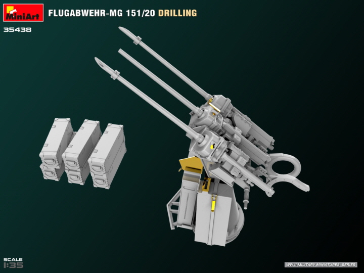 [���ܼ�] BE35438 [Miniart] BE35438 1/35 Flugabwehr-MG 151/20 Drilling