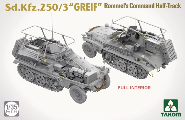 [ܼ] BT2194 [Takom] BT2194 1/35 Sd.Kfz.250/3 GREIF Rommels Command Halftrack