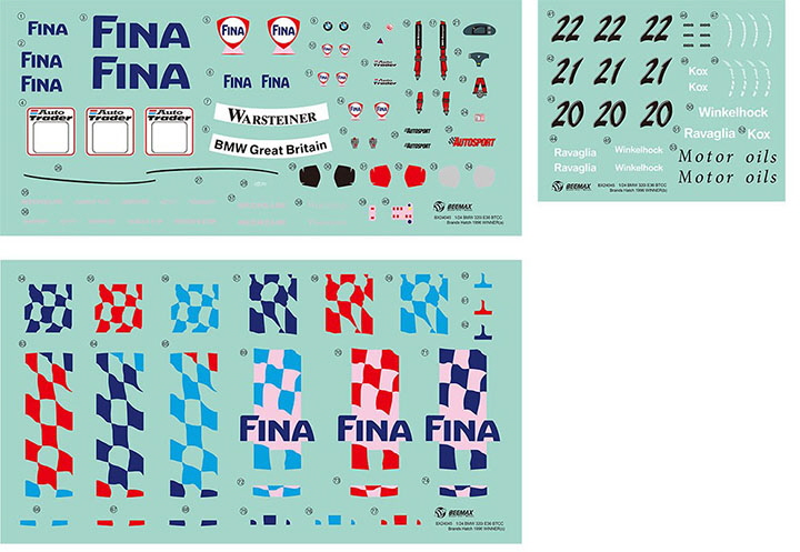 [���ܼ�] BPBX24045 [PLATZ] BPBX24045 1/24 BMW 320i E36 BTCC Brands Hatch 1996 Winner