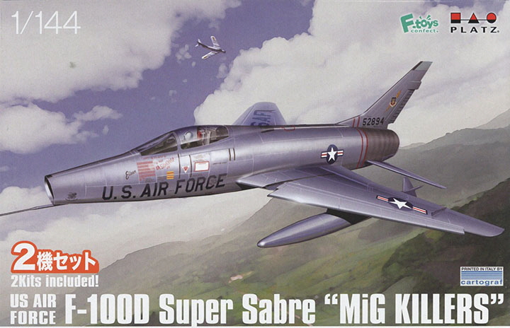 [���ܼ�] BPPF-83 [PLATZ] BPPF-83 1/144 F-100D Super Saber Mig Killers-Set of 2