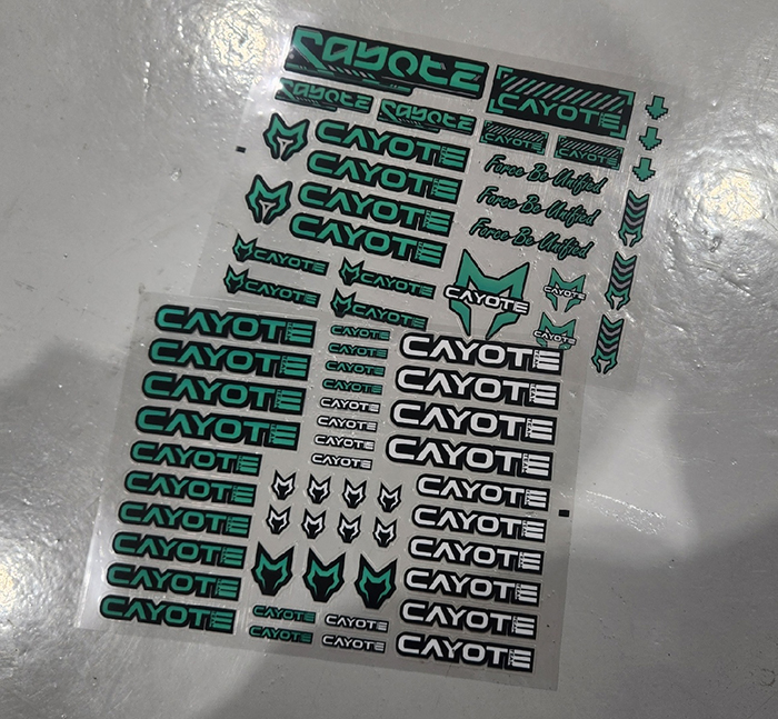 [���ܼ�] CA-CLDCB [CAYOTE] [CA-CLDCB] racing clear Decal B type 1PCS