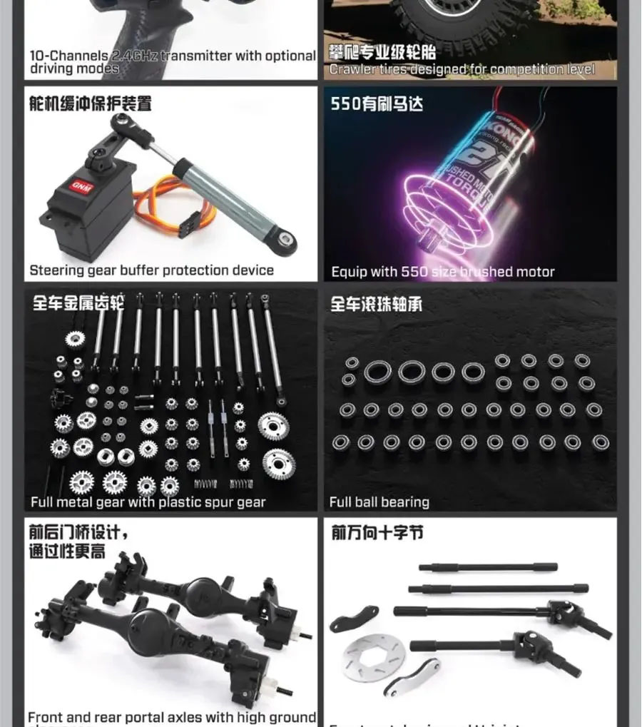 [���ܼ�] YK4107-Hydro blue [YK HOBBY] 1:10 YK4107 4WD 2�� SUV Trial �� Ʈ���̾� RTR Hydro blue