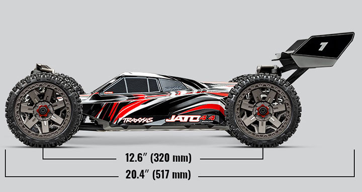 [���ܼ�] CB90154-4 Red [Traxxas] CB90154-4 Red 1/8 Jato 4X4 VXL Electric Raing Buggy