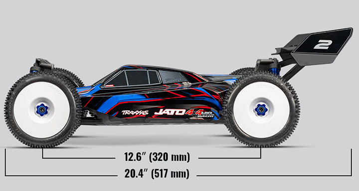[���ܼ�] CB90386-4 Blue [Traxxas] CB90386-4 Blue 1/8 Jato 4X4 VXL Electric Raing Buggy