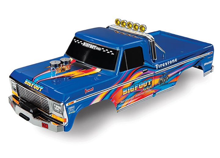 [���ܼ�] AX3661X [Traxxas] AX3661X Body, Bigfoot�� No. 1, blue-x, Officially Licensed replica