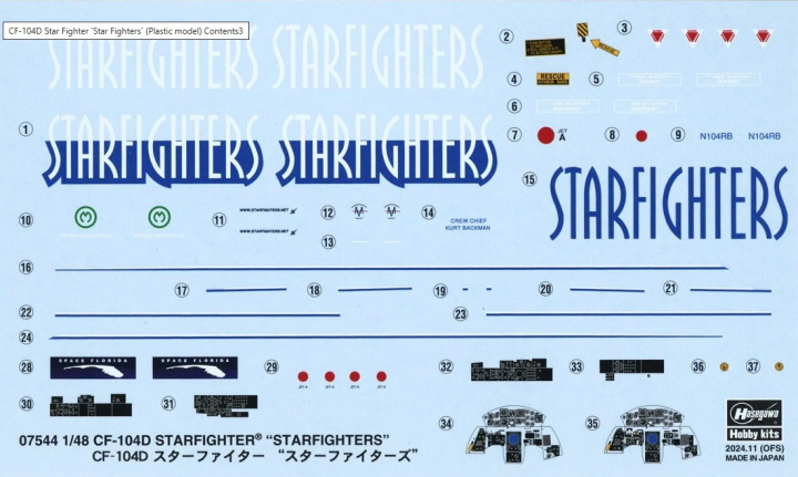 [���ܼ�] BH07544 [Hasegawa] BH07544 1/48 CF-104D Star Fighter Star Fighters