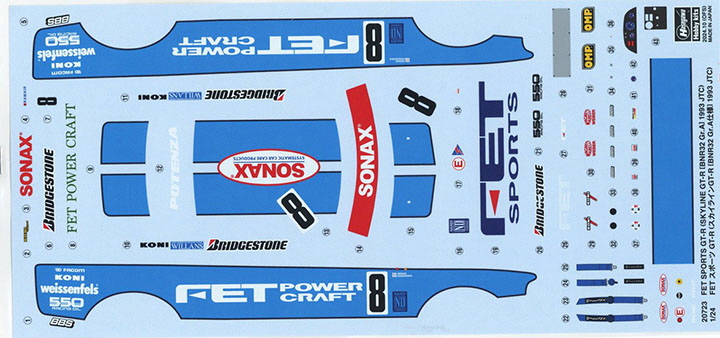 [ܼ] BH20723 [Hasegawa] BH20723 1/24 FET sports GT-R (Skyline GT-R [BNR32 Gr.A] 1993 JTC) 1993