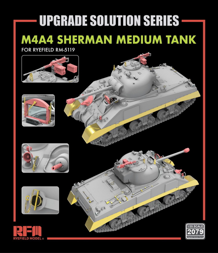 [ܼ] CRM2079 [RFM] CRM2079 1/35 Upgrade parts set for M4A4 Sherman