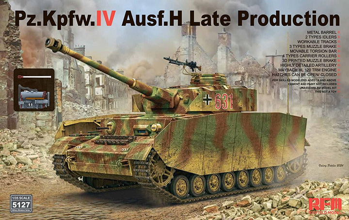 [���ܼ�] CRM5127 [RFM] CRM5127 1/35 Pz.Kpfw.IV Ausf.H Late Production w/Workable Track Links