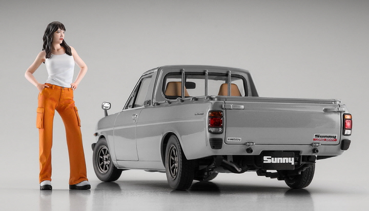 [���ܼ�] BH52426 [Hasegawa] BH52426 1/24 SP626 Nissan Sunny Truck Long Body DX w/Girls Figures