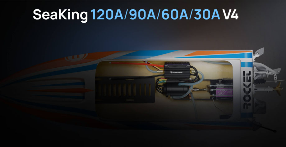 [ܼ] 30302362 [HOBBYWING] Seaking V4 90A (Ʈ 2-4S 귯 ӱ)