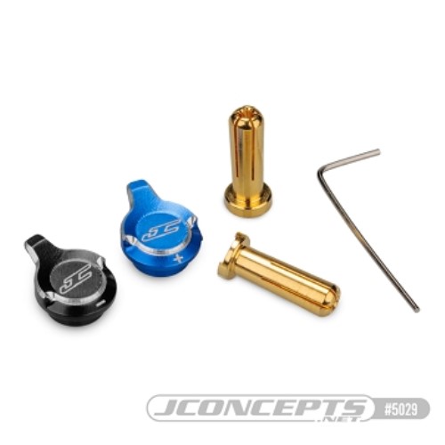 [���ܼ�] J-5029 [J-CONCEPTS] [5029] JConcepts battery plug pull set, w/plugs, blue and black