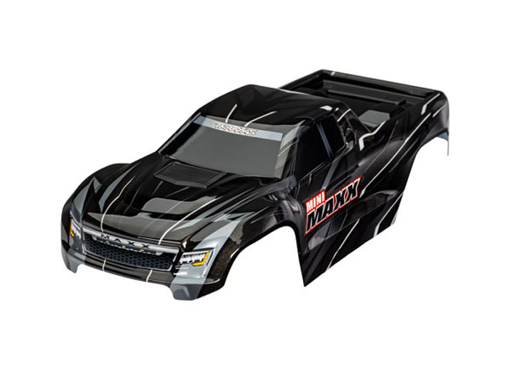[���ܼ�] AX10711-BLK [Traxxas] AX10711-BLK Body, Mini Maxx��, black (painted, decals applied)
