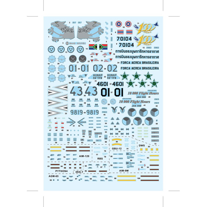 [���ܼ�] CZKH80118 [kitty Hwak] CZKH80118 Jas-39B/D Gripen