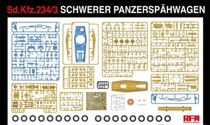 [���ܼ�] CRM5134 [RFM] CRM5134 1/35 Sd.Kfz.234/3 Schwerer Panzerspahwagen 7.5cm Stummel