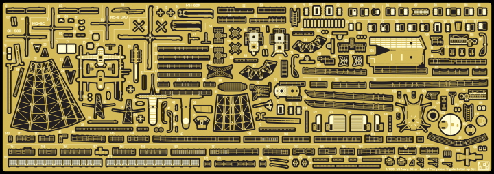 [���ܼ�] BFAG35067 [AFV CLUB] BFAG35067 1/700 Photo-etched kit for USNY Oliver Hazard Perry Class frigate detail-up set