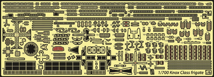 [���ܼ�] BFAG35065 [AFV CLUB] BFAG35065 1/700 Photo-etched kit fo rKnox-class detail-up set
