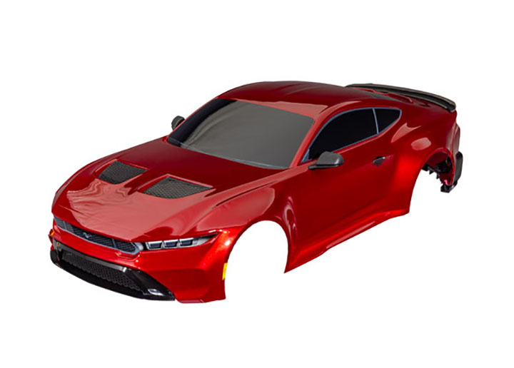 [ܼ] AX10511-RED [Traxxas] AX10511-RED Body, Ford Mustang, complete (red) (painted, decals applied)