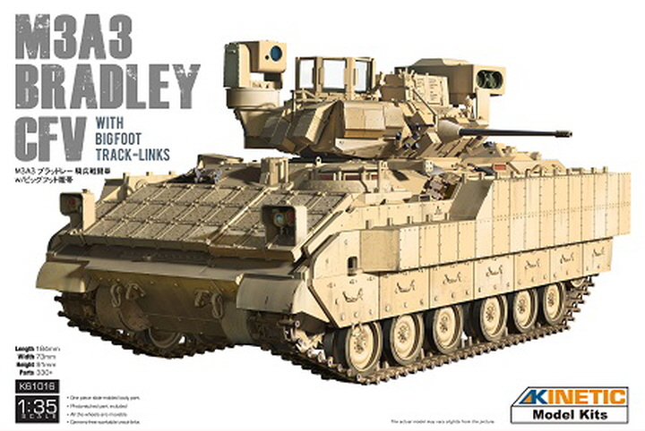 [ܼ] CNK61016 [Kinetic] CNK61016 1/35 M3A3 Bradley CFV with Bigfoot Track-links